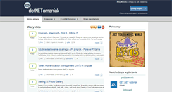 Desktop Screenshot of dotnetomaniak.pl