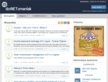 Tablet Screenshot of dotnetomaniak.pl